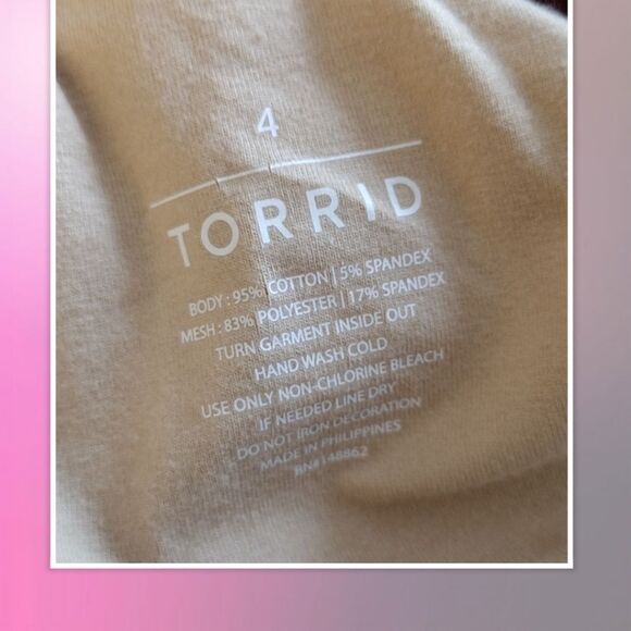 NWT TORRID One Shoulder Cutout Top in Red Black Plus Size 4X - Picture 6 of 7